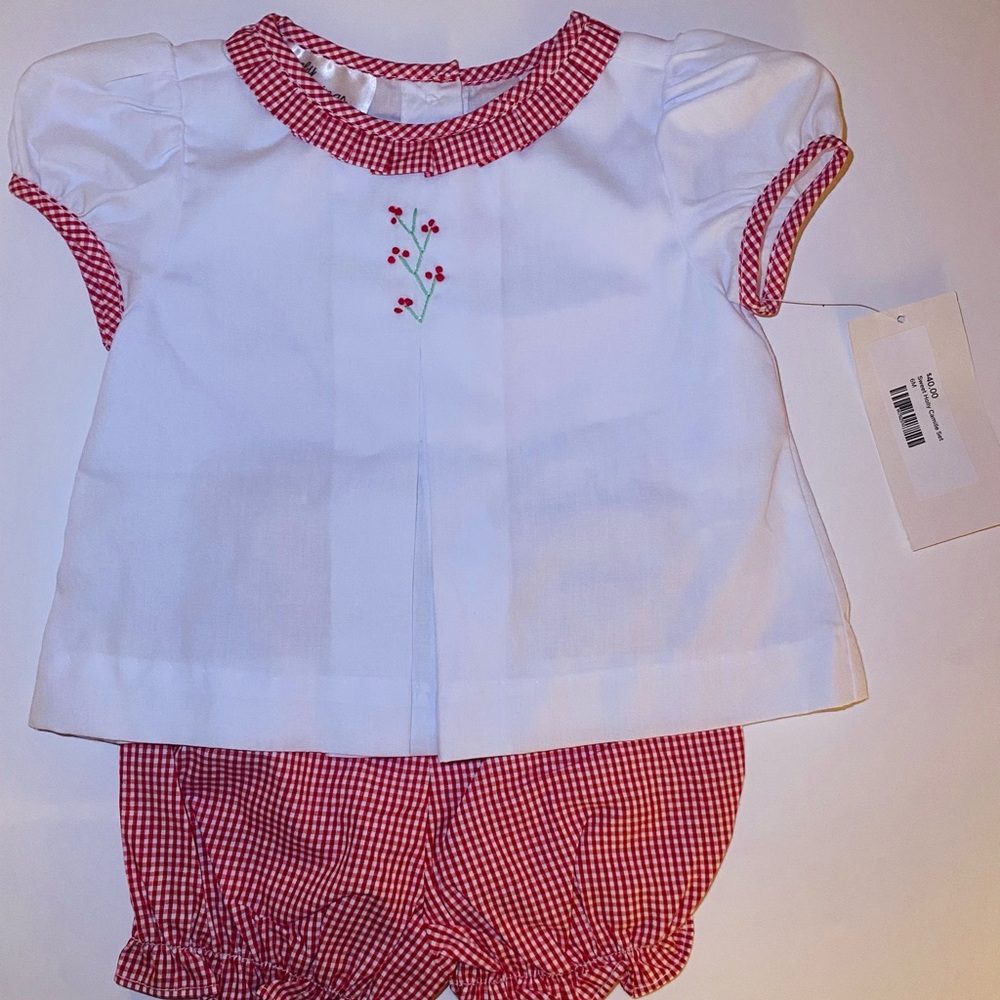 Christmas Sweet Holly Camille Set Baby Blessings Clothing